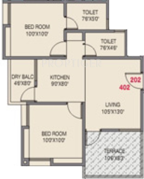 Unecha Sai Srushti (2BHK+2T (777 sq ft) 777 sq ft) Unecha Sai Srushti (2BHK+2T (777 sq ft) 777 sq ft)