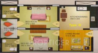 Golden Metro (2BHK+2T (794 sq ft) 794 sq ft)  Golden Metro (2BHK+2T (794 sq ft) 794 sq ft)