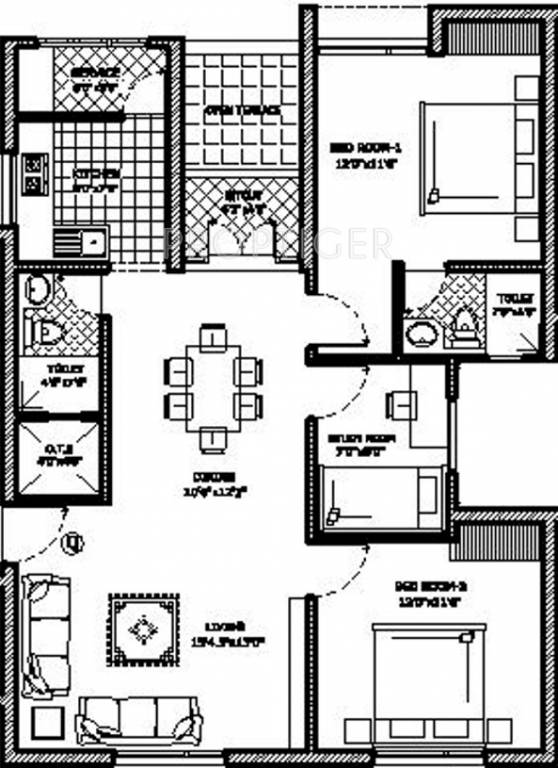 Venkateswara Vrisa (2BHK+2T (1,229 sq ft) 1229 sq ft) Venkateswara Vrisa (2BHK+2T (1,229 sq ft) 1229 sq ft)