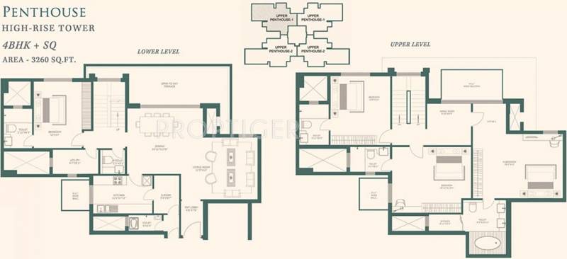 Indiabulls One Indiabulls (4BHK+4T (3,374 sq ft) + Servant Room 3374 sq ft)