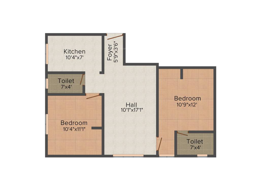 Vinoth Vanhi (2BHK+2T (820 sq ft) 820 sq ft)