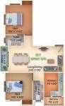 Floor Plan (2BHK+2T (892 sq ft) 892 sq ft) Grand Space Developers Pvt Ltd Raj Mehal Floor Plan (2BHK+2T (892 sq ft) 892 sq ft)
