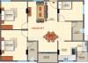Purva Apurva Elite (2BHK+2T (1,130 sq ft) + Study Room 1130 sq ft)