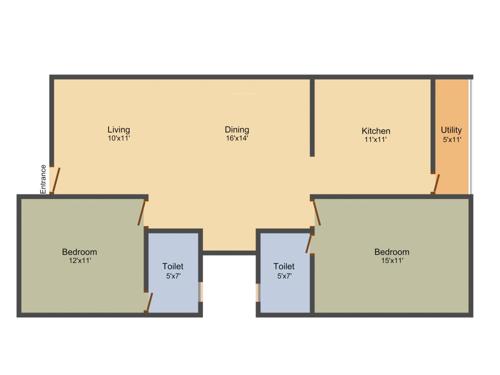 Akash Satellite Splendor (2BHK+2T (1,100 sq ft) 1100 sq ft) Akash Satellite Splendor (2BHK+2T (1,100 sq ft) 1100 sq ft)