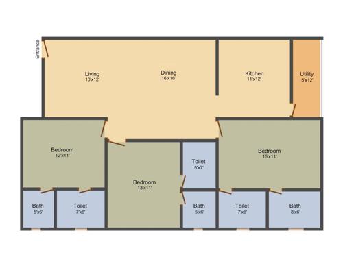 Akash Satellite Splendor (3BHK+3T (1,480 sq ft) 1480 sq ft) Akash Satellite Splendor (3BHK+3T (1,480 sq ft) 1480 sq ft)