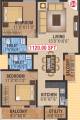 NCN Gold (2BHK+2T (1,120 sq ft) 1120 sq ft)
