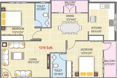 RMK SAS Swaroop (2BHK+2T (1,210 sq ft) 1210 sq ft) RMK SAS Swaroop (2BHK+2T (1,210 sq ft) 1210 sq ft)