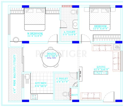 Satkeerthi Symphony (2BHK+2T (1,091 sq ft) 1091 sq ft)