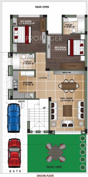 LandAsia La City Villa (3BHK+3T (2,000 sq ft) 2000 sq ft)