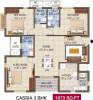 Alliance Galleria Residences (3BHK+3T (1,673 sq ft) 1673 sq ft)