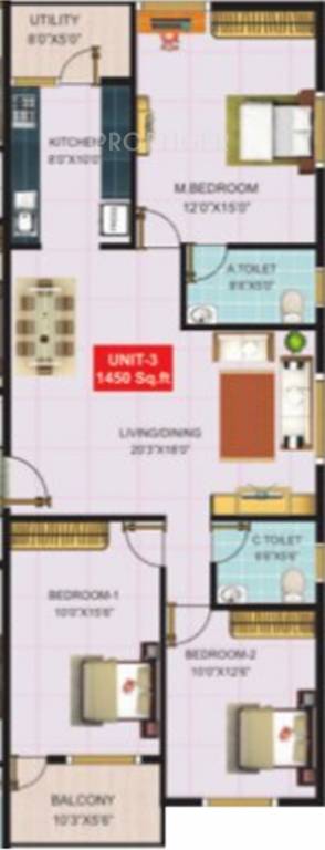 SG SG Residency (3BHK+2T (1,450 sq ft) 1450 sq ft) SG SG Residency (3BHK+2T (1,450 sq ft) 1450 sq ft)