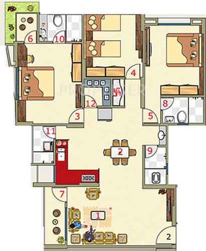 Happy Home Residency (3BHK+3T (2,051 sq ft) 2051 sq ft) Happy Home Residency (3BHK+3T (2,051 sq ft) 2051 sq ft)