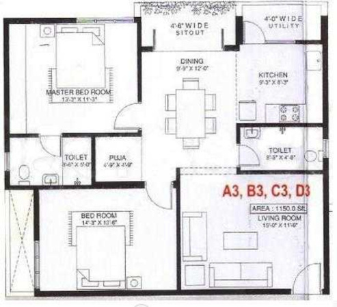  sai-residency Floor Plan Floor Plan