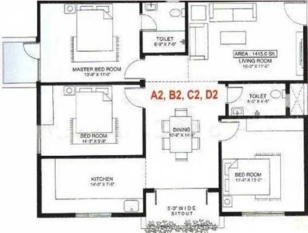  sai-residency Floor Plan Floor Plan