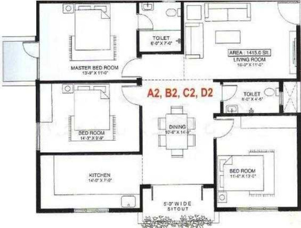 Floor Plan sai residency Floor Plan Floor Plan