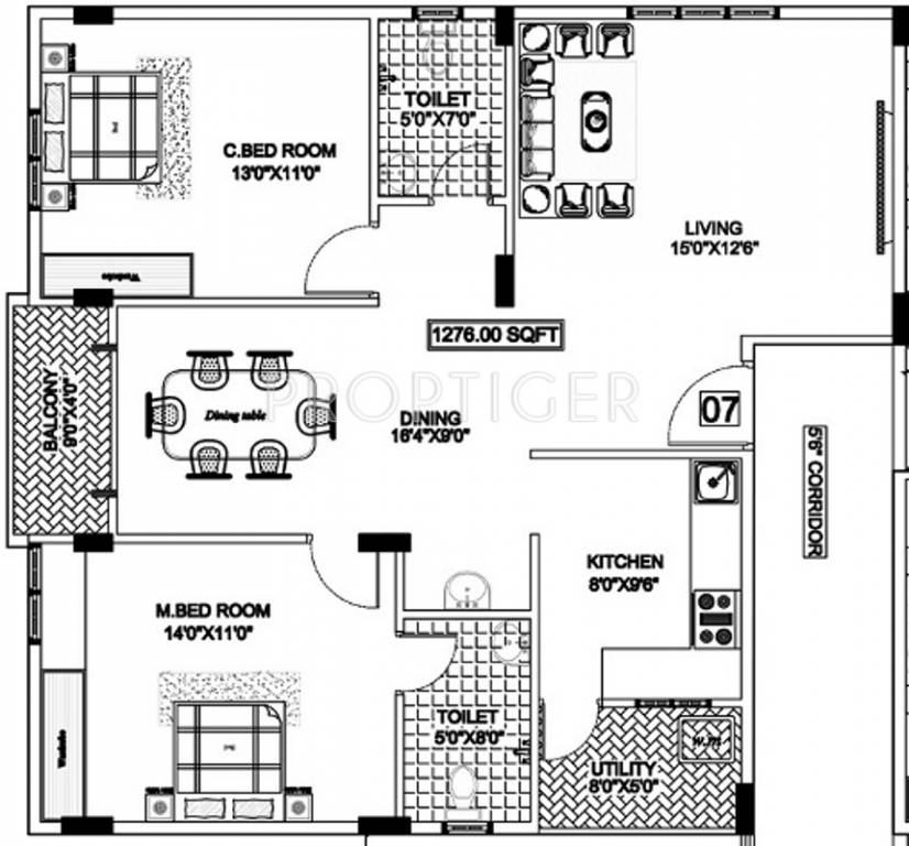 N S Brothers Group SLV Elite (2BHK+2T (1,276 sq ft) 1276 sq ft) N S Brothers Group SLV Elite (2BHK+2T (1,276 sq ft) 1276 sq ft)