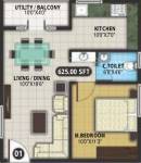 SNR Verity (1BHK+1T (625 sq ft) 625 sq ft) SNR Verity (1BHK+1T (625 sq ft) 625 sq ft)