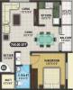 SNR Verity (1BHK+1T (745 sq ft) 745 sq ft)