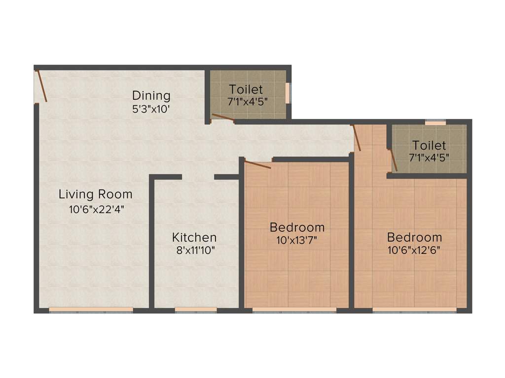 Pruthvi Tulsi Niwas (2BHK+2T (785 sq ft) + Pooja Room 785 sq ft)