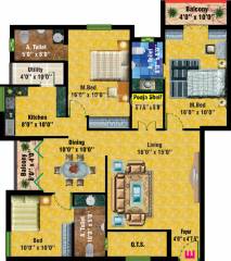 Ravimurugaa Sree Saila (3BHK+3T (1,562 sq ft) 1562 sq ft) Ravimurugaa Sree Saila (3BHK+3T (1,562 sq ft) 1562 sq ft)