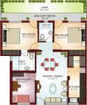 Krish City Phase 1 (2BHK+2T (1,265 sq ft) 1265 sq ft)