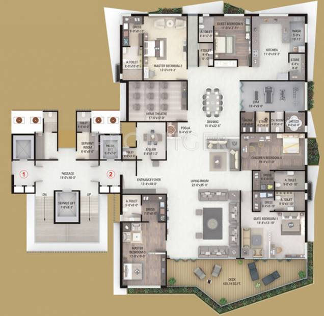 Happy Home Excelencia (5BHK+5T (8,467 sq ft) 8467 sq ft)