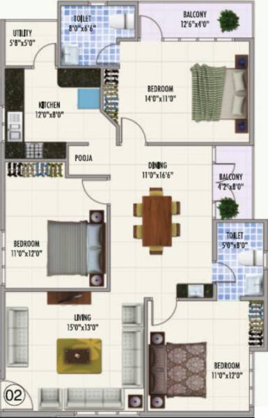 Sowmya Saroj (3BHK+2T (1,510 sq ft) 1510 sq ft)