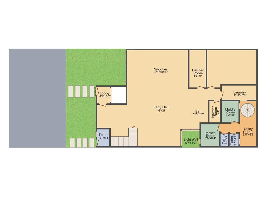 Wave Belleville Park (5BHK+5T (8,000 sq ft)   Servant Room 8000 sq ft)