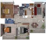 Windsor Aralia (3BHK+3T (1,832 sq ft) 1832 sq ft) Windsor Aralia (3BHK+3T (1,832 sq ft) 1832 sq ft)