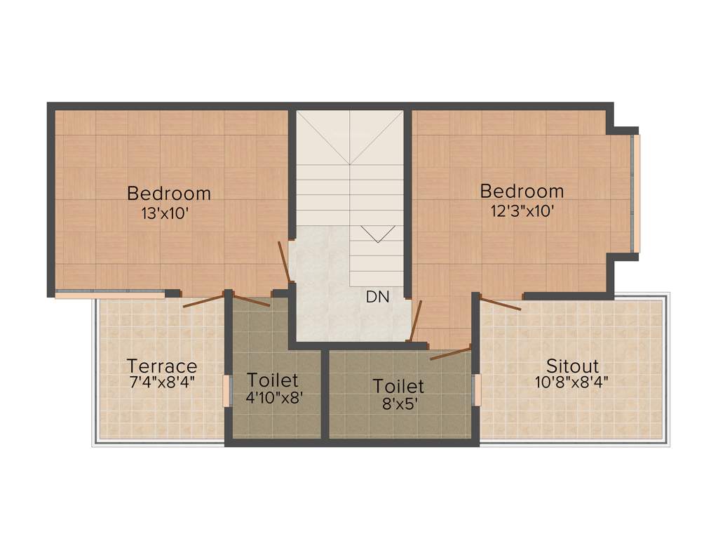 Ultimate Construction English Villas 3BHK+3T (1,400 sq ft)
