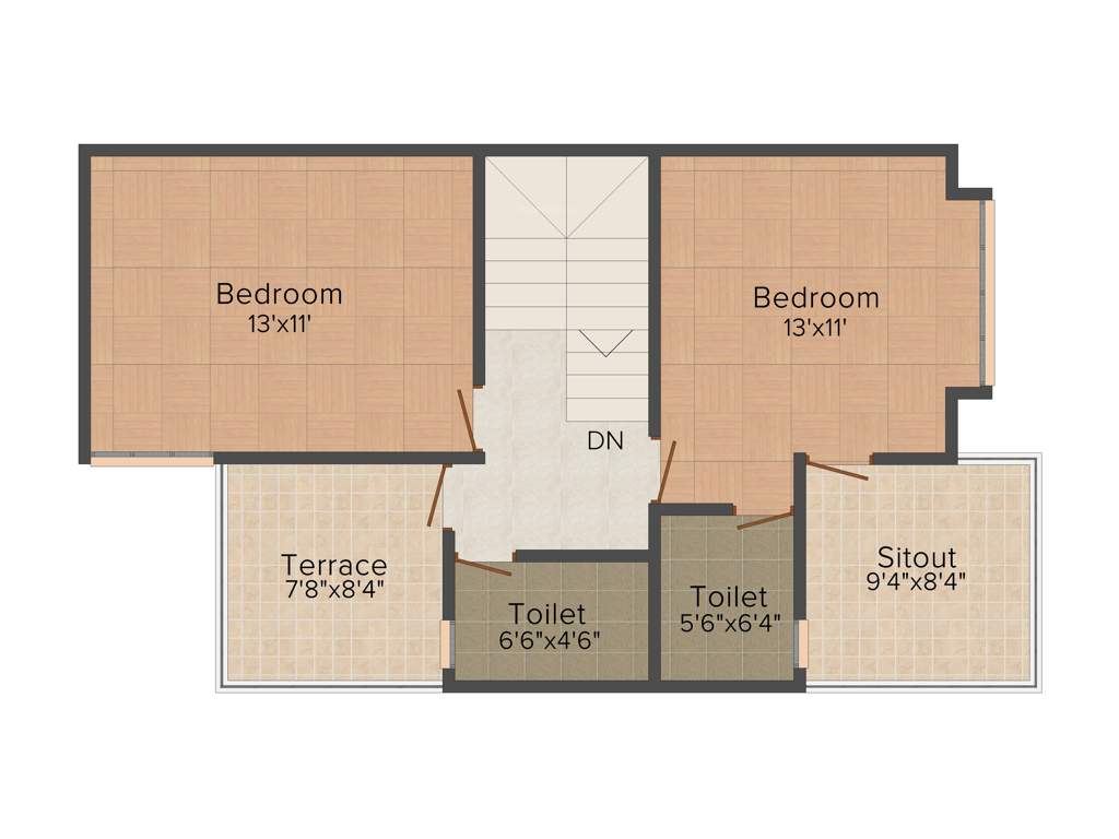 Ultimate Construction English Villas 3BHK+3T (1,500 sq ft)