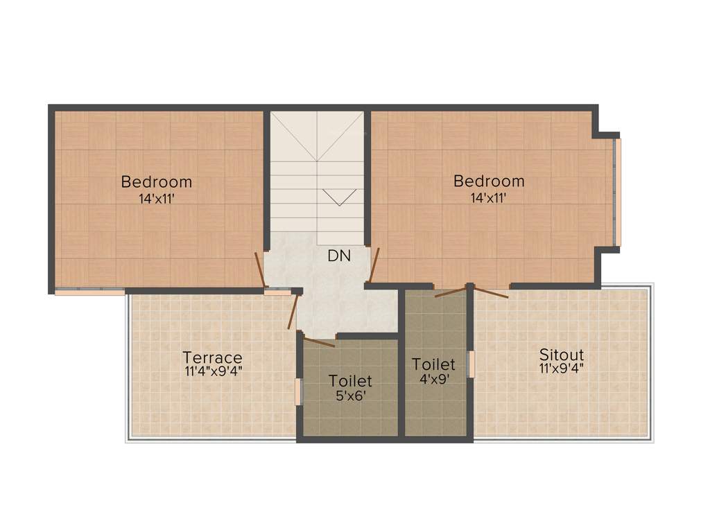 Ultimate Construction English Villas 3BHK+3T (1,625 sq ft)