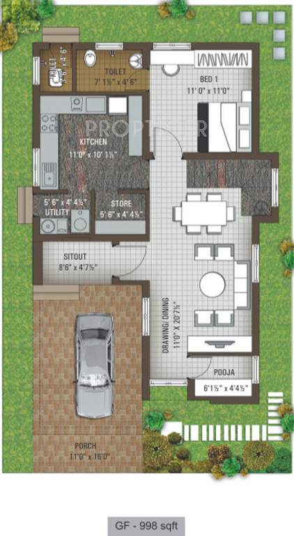 Advaitaa Orange Blossom Villa (3BHK+4T (1,953 sq ft) + Pooja Room 1953 sq ft)