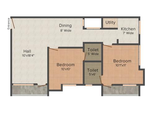 Himang Geetha (2BHK+2T (1,055 sq ft) 1055 sq ft)