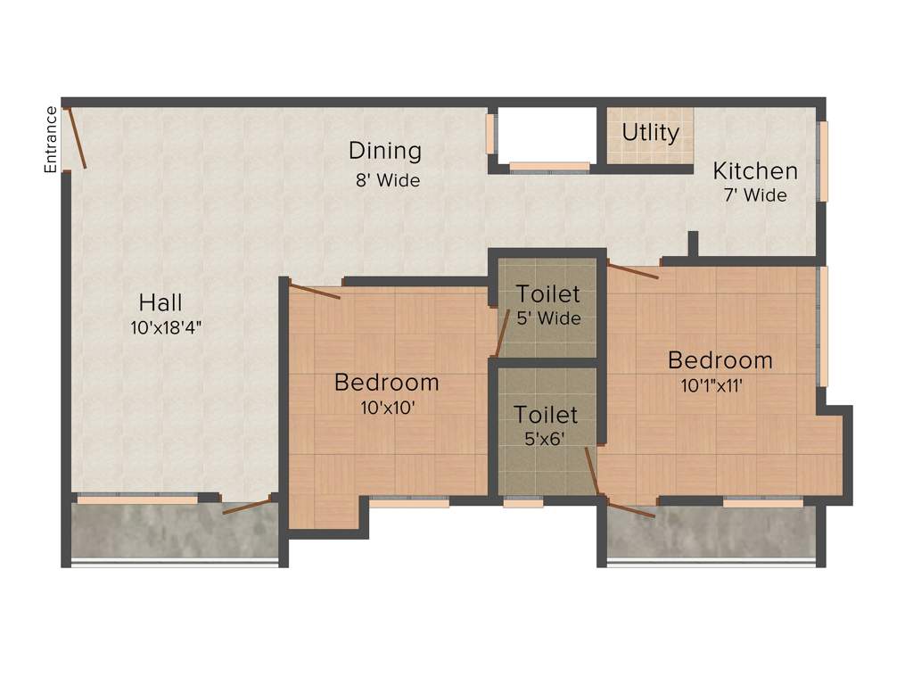 Himang Geetha (2BHK+2T (1,055 sq ft) 1055 sq ft)