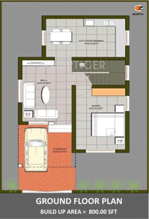  Grahasri Villas (2BHK+1T (1,100 sq ft) 1100 sq ft)