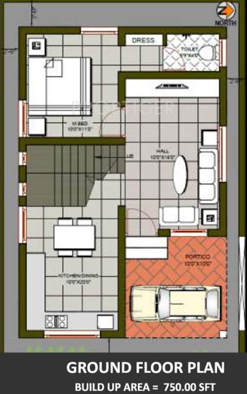  Grahasri Villas (2BHK+2T (1,220 sq ft) 1220 sq ft)