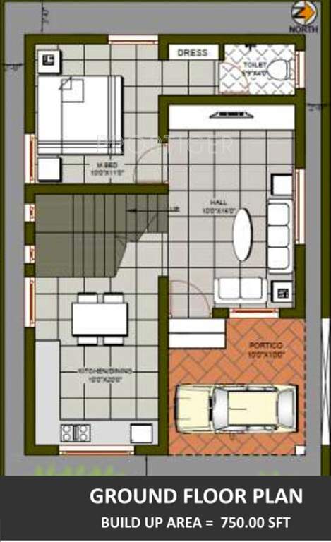  Grahasri Villas (3BHK+3T (1,410 sq ft) 1410 sq ft)
