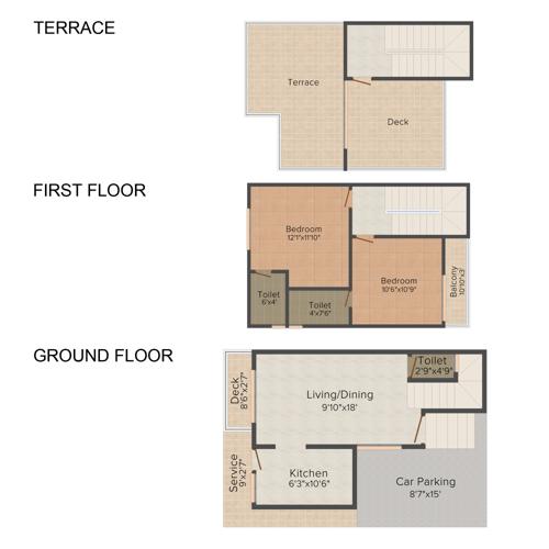 Altitude Signature Villa (2BHK+3T (1,100 sq ft) 1100 sq ft)