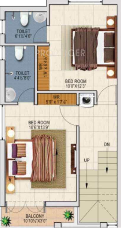 Altitude Signature Villa (3BHK+3T (1,250 sq ft) 1250 sq ft)