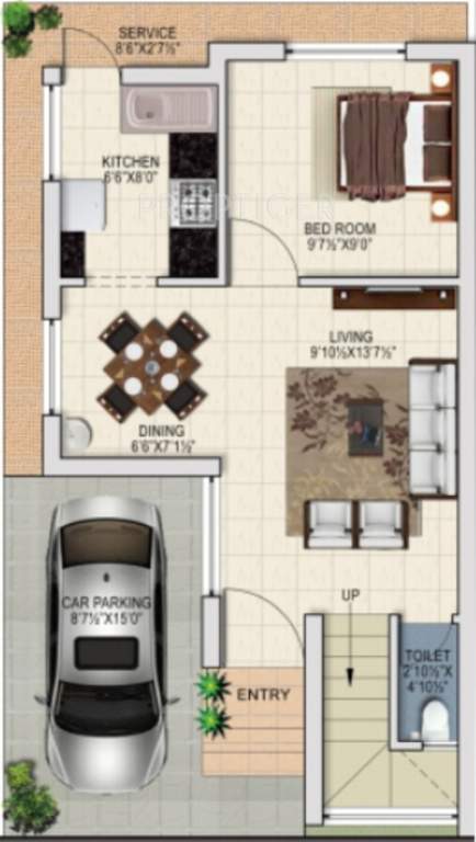 Altitude Signature Villa (3BHK+3T (1,250 sq ft) 1250 sq ft)