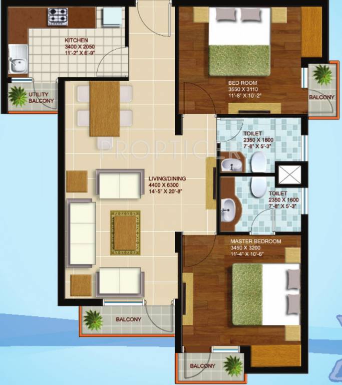 Ansal Olympus Lake View (2BHK+2T (1,283 sq ft) 1283 sq ft) Ansal Olympus Lake View (2BHK+2T (1,283 sq ft) 1283 sq ft)