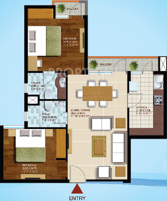 Ansal Olympus Lake View (2BHK+2T (1,082 sq ft) 1082 sq ft) Ansal Olympus Lake View (2BHK+2T (1,082 sq ft) 1082 sq ft)