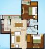 Ansal Olympus Lake View (2BHK+2T (1,110 sq ft) 1110 sq ft)