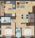 Ranga Gomathi (2BHK+2T (631 sq ft) 631 sq ft)