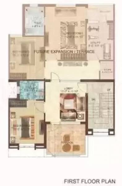  palm-villa Floor Plan First Floor Plan