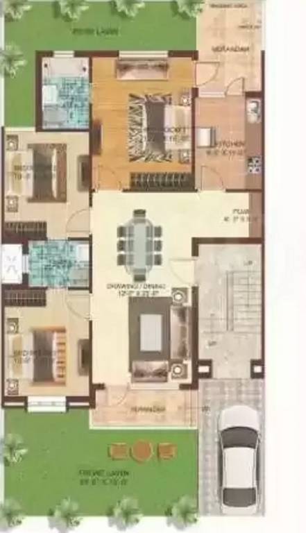  palm villa Floor Plan Ground Floor Plan