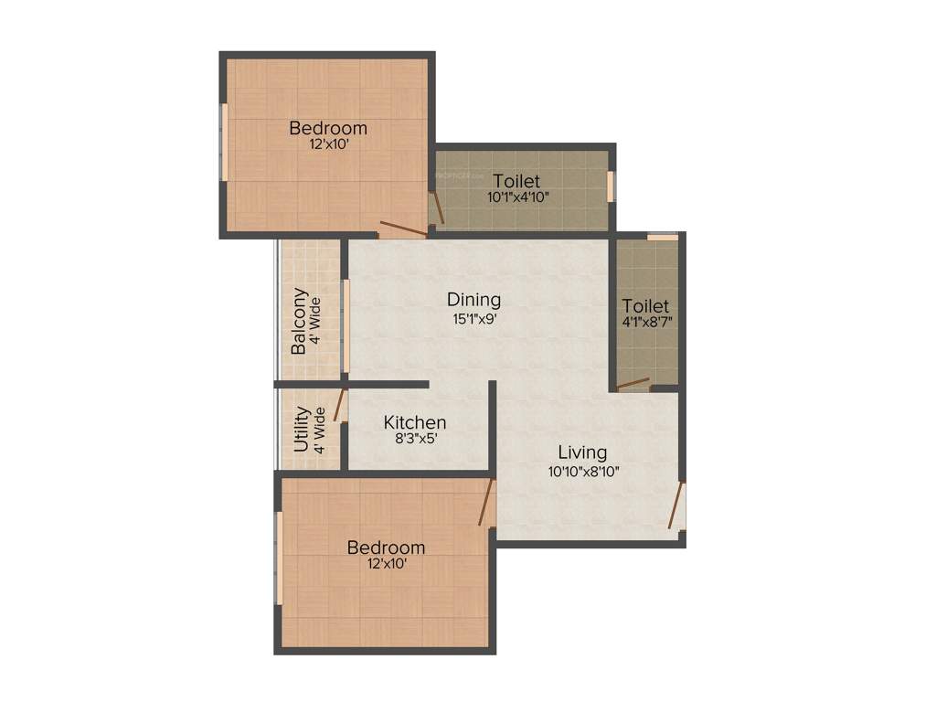 Loharuka Green Residency (2BHK+2T (787 sq ft) 787 sq ft)