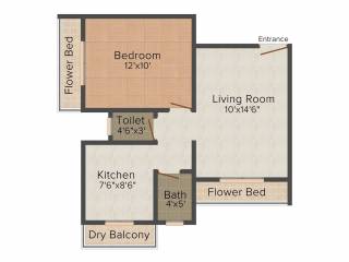 Ritu Gardenia (1BHK+1T (650 sq ft) 650 sq ft) Ritu Gardenia (1BHK+1T (650 sq ft) 650 sq ft)