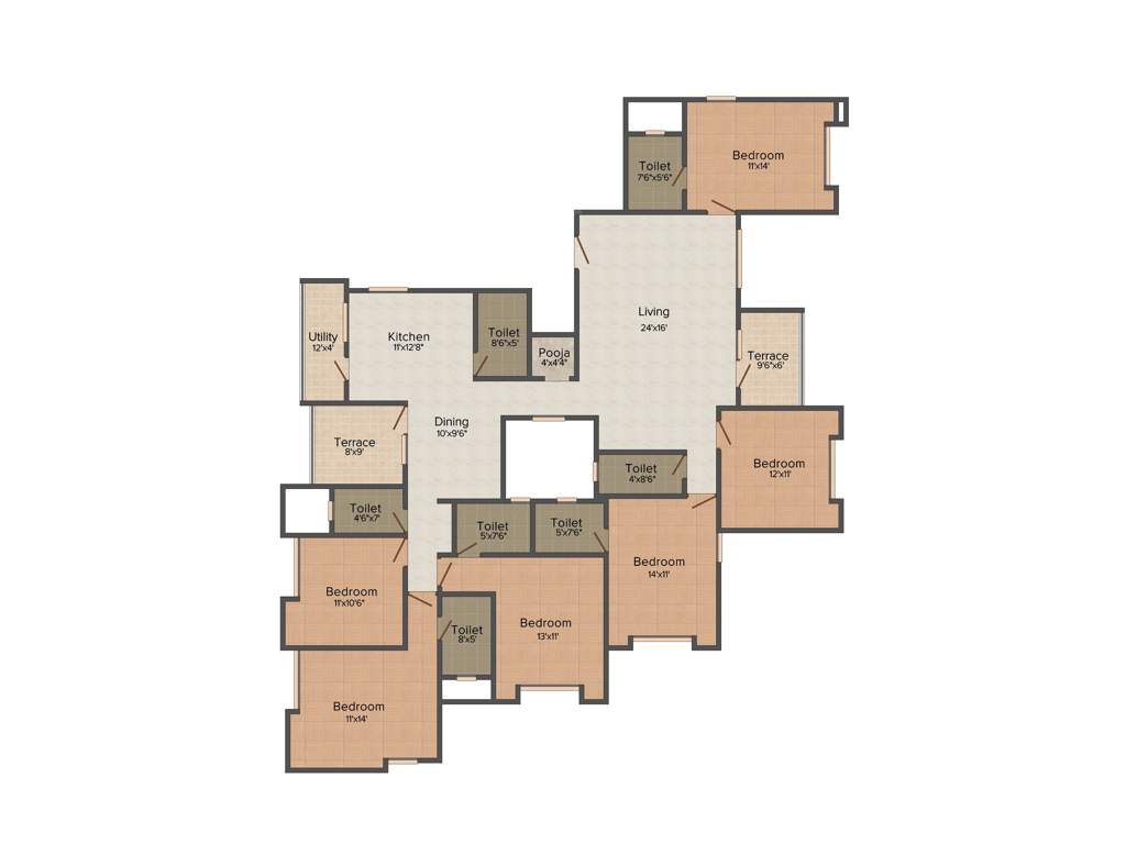 Signet Spandan (6BHK+6T (2,724 sq ft) 2724 sq ft)